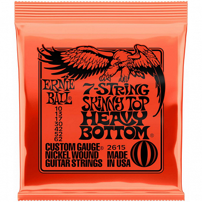ERNIE BALL 2615 --  ������ ��� 7-�� �������� ������������� Nickel Wound (10-13-17-30-42-52-62)
