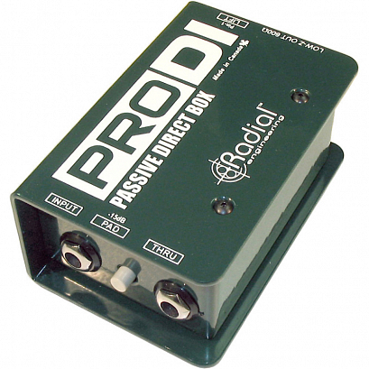 RADIAL PRO DI --  ,  1x 1/4"TRS,  1x 1/4" TRS,  1 x XLR
