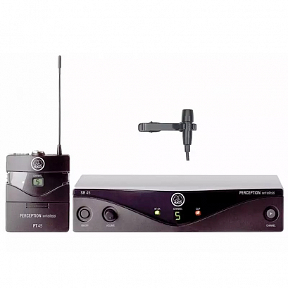 AKG Perception Wireless 45 Pres Set BD A --  радиосистема с поясным  передатчиком и петличным микр