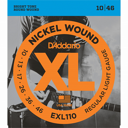 D'ADDARIO EXL110 XL -- ������ ��� ������������� ������ Regular Light ������10-46