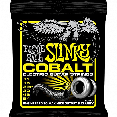 ERNIE BALL 2727 --   , Cobalt Electric Beefy Slinky (11-15-22p-30-42-54)