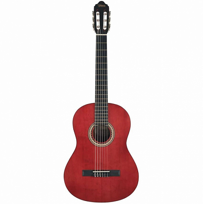 VALENCIA VC213 TWR 3/4 -- гитара с анкером, классическая, размер 3/4 красная