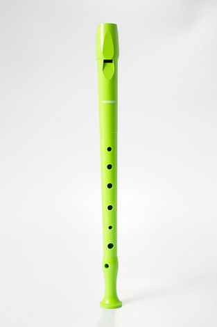 HOHNER B95084LG -- блокфлейта сопрано, немецкая система, пластик, 1 часть, цвет зеленый