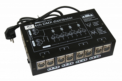 INVOLIGHT DMXD200 -- 4-� ���. DMX ������������, 1 ���� XLR-4 ������ XLR