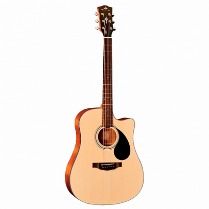 KEPMA EDC Natural -- акустическая гитара, цвет натуральный глянцевый, форма - дредноут