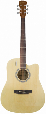 ELITARO E4110C N -- акустическая гитара, 41", с вырезом,  цвет Натуральный