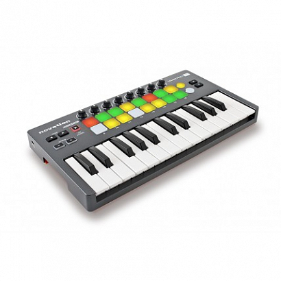 NOVATION LAUNCHKEY MINI -- USB MIDI ����������, 25 Velocity-Sensitive ����-������, 16 Velocity-Sensi