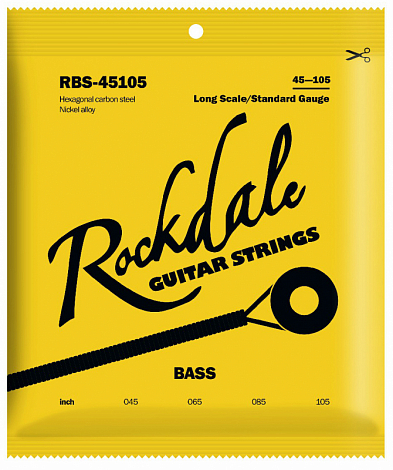 ROCKDALE RBS-45105 -- струны для  бас-гитары с шестигранным сердечником и никелевым покрытием. Разме