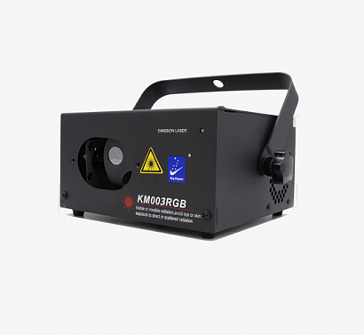 BIG DIPPER KM003RGB -- лазерный проектор, RGB красный: 100 мВт,зеленый: 30 мВт, синий: 50 мВ
