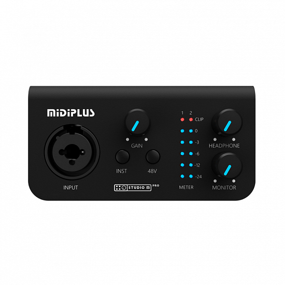 MIDIPLUS Studio M pro OTG -- аудиоинтерфейс USB, 1 вход/2 выхода c OTG