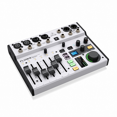 BEHRINGER FLOW 8 -- �������� ��������� �����, 4 TRS �����, 2 XLR �����, 2 XLR/TRS �����, USB ����