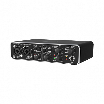 BEHRINGER UMC204HD -- ��������������,  2�����, 4 ������, ����. ������������� MIDAS, 24-Bit/192 kHz.