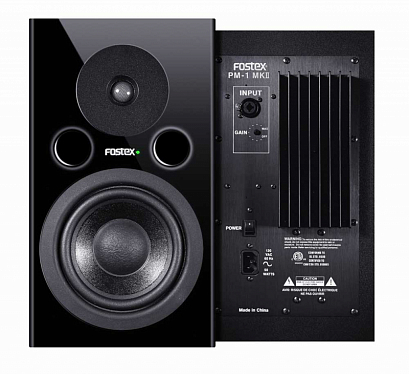 FOSTEX PM1mkII -- активный студийный монитор, 6", 120Вт, 38 Гц - 23 кГц, цвет чёрный