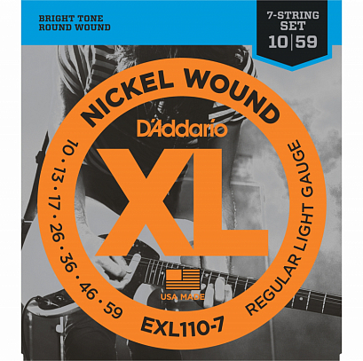 D'ADDARIO EXL110-7 -- ������ ��� 7 �����. �� .��� Regular Light, ������, 10-59