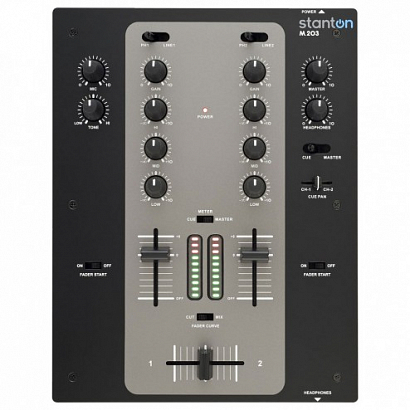 STANTON M.203 --  2-��������� ������ ���������� ������. 2 ��������/phono �����, 1 ����������� ���� �