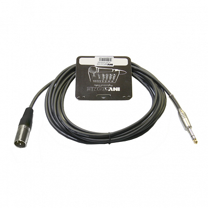 INVOTONE ACM1010S/BK - микрофонный кабель, 6,3 джек стерео <-> XL 6,3 <-> XLR3F, длина 10 м (черный)