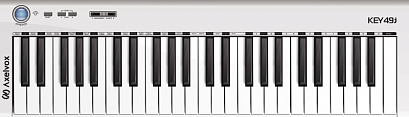 AXELVOX KEY49j White -- 4-октавная (49 клавиш) динамическая MIDI клавиатура USB
