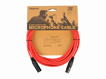 D'ADDARIO PW-CPMIC-20RD Classic Series Pro -- ����������� ������, 6�, �������