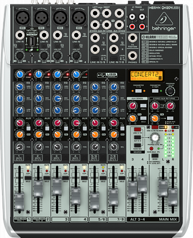 BEHRINGER QX 1204USB -- ��������� �����, 6 ����, 4 ������, ���������� ����������� (�� 4 �������), KL
