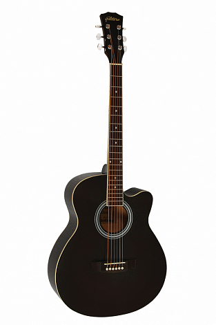 ELITARO E4010C BK -- акустическая гитара, 40", фолк, с вырезом,  цвет ЧЁРНЫЙ