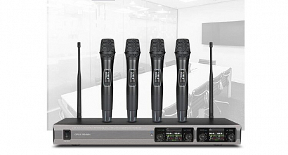 OPUS UHF 804HH -- �������������� ������������, 4 ������������� ��������� � �������������� 3,7V