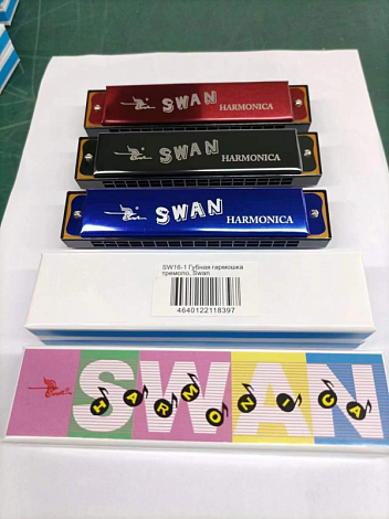SWAN SW16-1 -- губная гармошка тремоло
