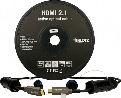 KLOTZ FOAUHR030 -- Кабель HDMI оптический, 30 м, армированный