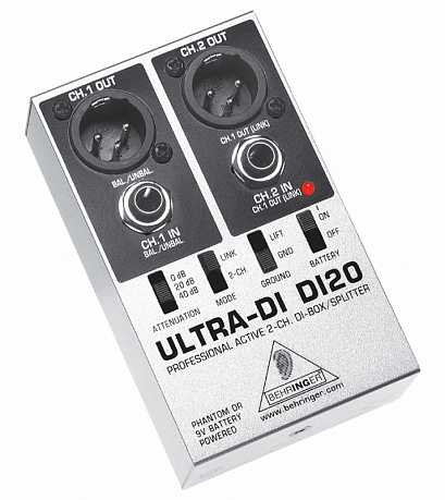 BEHRINGER DI 20 ULTRA-DI -- 2-��������� �������� DI-box/ ��������