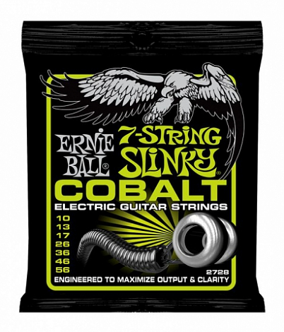 ERNIE BALL 2728 --   7- ,   Cobalt Electric Skinny Regul