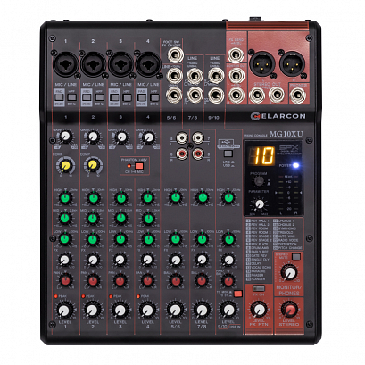 ELARCON MG10XU -- ��������� �����,  4 ��� + 3 ������ � USB Audio � ���������.