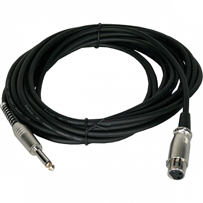 INVOTONE ACM1006BK -- микрофонный кабель, моно джек 6.3<>XLR3F, длина 6 м