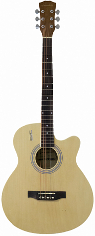 ELITARO E4020 N -- акустическая гитара,40",фолк , с вырезом, цвет Natural