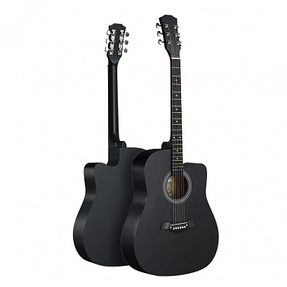 FANTE FT-221-BK -- акустическая гитара 41", с вырезом, черная